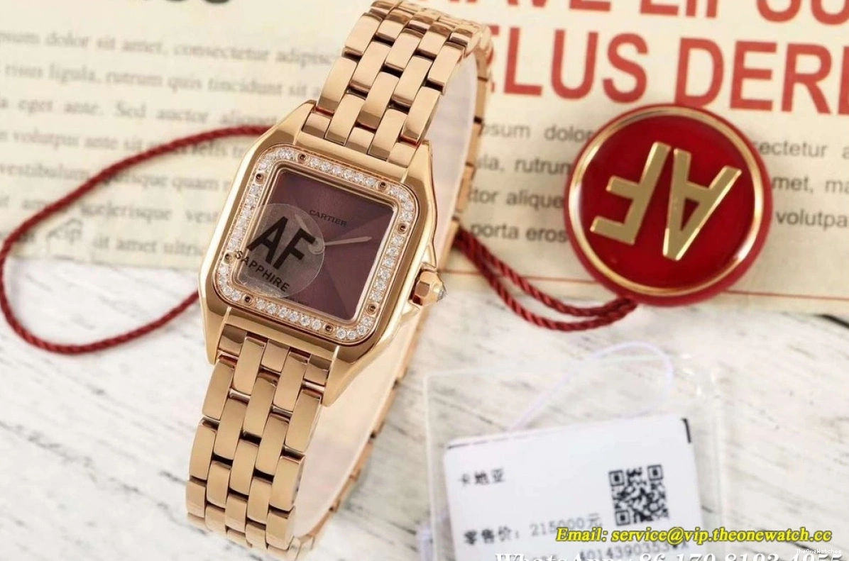 Panthere Brown De Dia RG Quartz 22mm AF RG Dial Ladies Secrete 1206